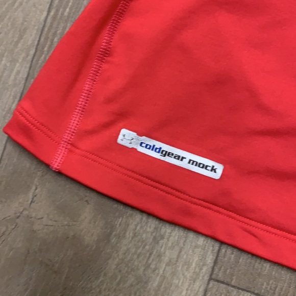 Womens Under Armour Fitted Coldgear Mock Active Shirt - Picture 3 of 7
